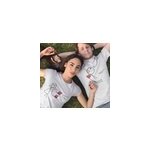 T - shirt couple aimant c ur