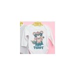 T - shirt enfant pr�nom personnalis� nounours h�ros