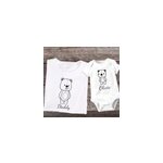 T - shirt f�te des p�res ours avec pr�nom personnalisable