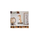 Sticker animal sauvage dessin fouine pr�nom personnalisable