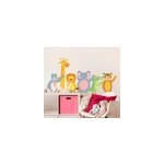 Sticker chambre enfant illustration animaux de la jungle