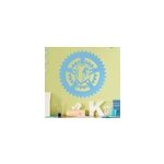 Sticker animaux sauvages ours et roue