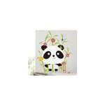 Sticker mural nature animal jungle panda mignon