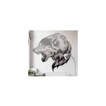 Sticker animal sauvage tête de loup forme élégante Sticker animal sauvage tête de loup forme élégante
