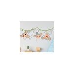 Sticker animaux sauvages trois singes suspendus