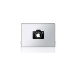 Sticker apple appareil photo