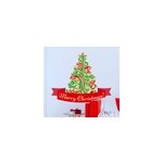 Sticker arbre de no�l merry xmas