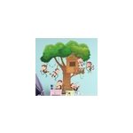 Sticker arbre singes