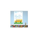 Sticker ardoise blanche schoolbus Sticker ardoise blanche schoolbus