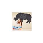 Sticker ardoise a craie rhinocros