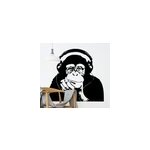 Sticker art deco singe pensant banksy