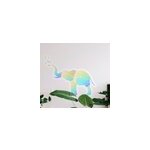 Sticker art deco splash couleur éléphant pluie Sticker art deco splash couleur éléphant pluie