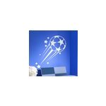 Sticker ballon de foot toile
