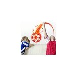 Sticker ballon foot en feu