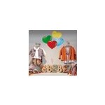 Sticker ballons forme coeur