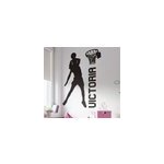 Sticker basket joueur qui dunk nom personnalis