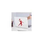 Sticker basket ordinateur portable silhouette jumpman
