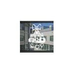 Sticker bougies noel pochoir