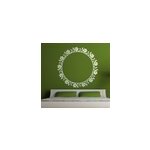 Sticker cadre rond floral