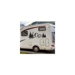 Sticker camping car montagnes avec forêt Sticker camping car montagnes avec forêt