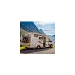 Sticker camping car original soleil avec nuages