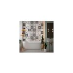 Sticker carrelage fleurs abstraites grises Sticker carrelage fleurs abstraites grises