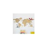 Sticker carte du monde fran�ais