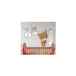 Sticker chambre bb personnalisable ourson marron