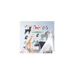 Sticker chambre enfant divers animaux sauvages