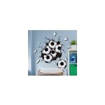 Sticker chambre enfant ballons de football