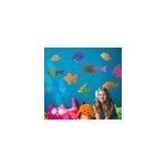 Sticker chambre enfant dessin poissons exotiques