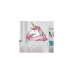 Sticker chambre enfant licorne nom personnalisable