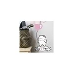 Sticker chambre enfant ours amoureux