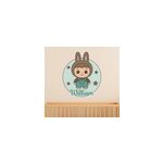 Sticker chambre enfant poup�e lapin avec nom