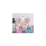 Sticker chambre enfant rat avec gâteau Sticker chambre enfant rat avec gâteau