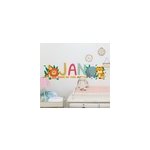 Sticker chambre enfant roi de la jungle avec prénom Sticker chambre enfant roi de la jungle avec prénom
