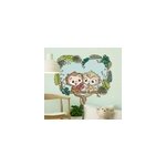 Sticker chambre enfant singes sur la branche