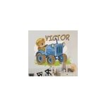 Sticker chambre enfant tracteur avec prénom Sticker chambre enfant tracteur avec prénom