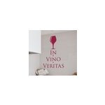 Sticker cuisine citation latine in vino veritas