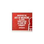 Sticker citation m�decine hippocrate