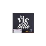 Sticker mural salon moderne citation la vie est belle