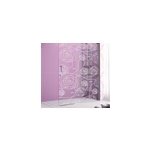 Sticker cloison de douche roses