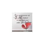 Sticker cuisine citation gastronomie art bonheur