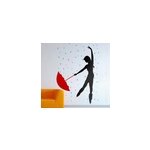 Sticker danseuse sous la pluie