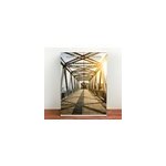 Sticker deco meuble effet 3d de garde - robe de pont ancien