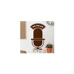 Sticker dcoratif on the air radio