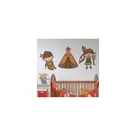 Sticker dessin tipi indien