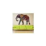 Sticker d'lphant multicolore