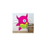 Sticker enfant monstre cornu ail�