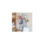 Sticker enfant ours no�l